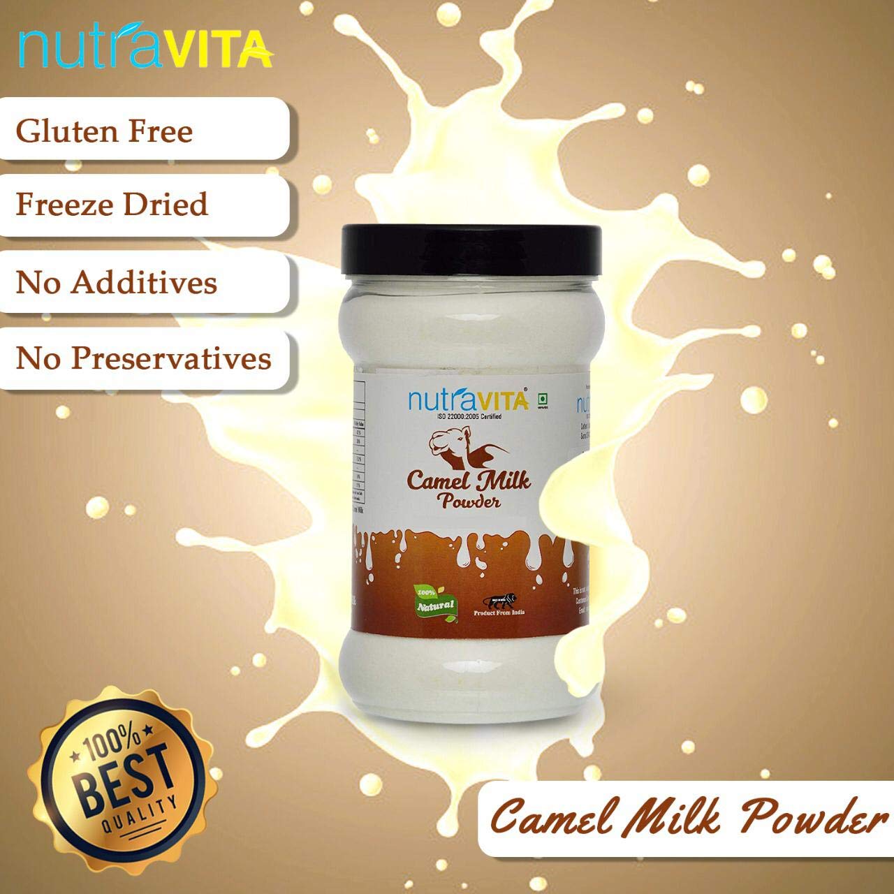 Nutra Vita Camel Milk Powder 200 G (Freeze Dried,Gluten Free, No Additives, No Preservatives) - Image 7
